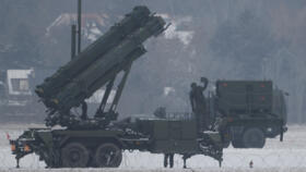 Patriot missile launchers acquired from the U.S. last year are seen deployed in Warsaw, Poland.