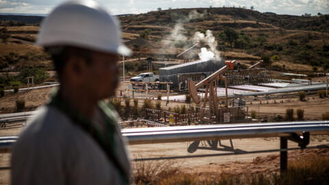 Vue de l'usine de Madagascar Oil à Tsimiroro, dans l'ouest de Madagascar, un important gisement de pétrole lourd exploité, le 18 juin 2014.