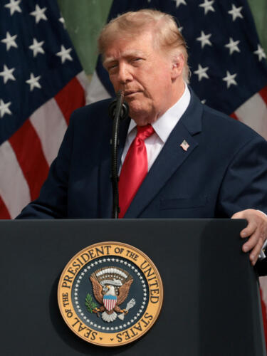 الرئيس الأمريكي دونالد ترامب يلقي خطابا خلال مراسم إحياء الذكرى الخامسة والعشرين لهجمات 11 سبتمبر 2001 على مبنى البنتاغون. واشنطن في 11 سبتمبر 2026.