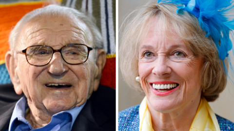 Nicholas Winton and Esther Rantzen