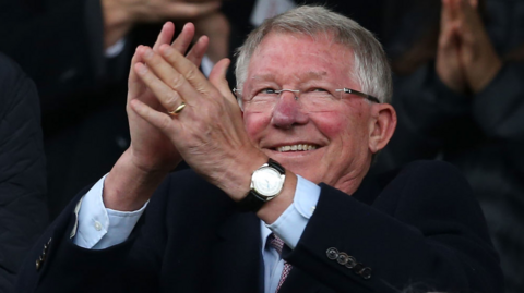 Sir Alex Ferguson claps