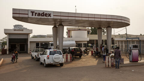 Une station-service à Bangui, le 3 mars 2025.