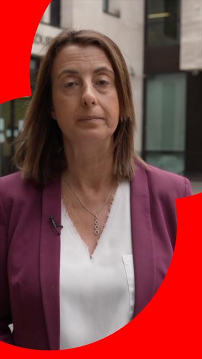 Lucy Manning outside court.