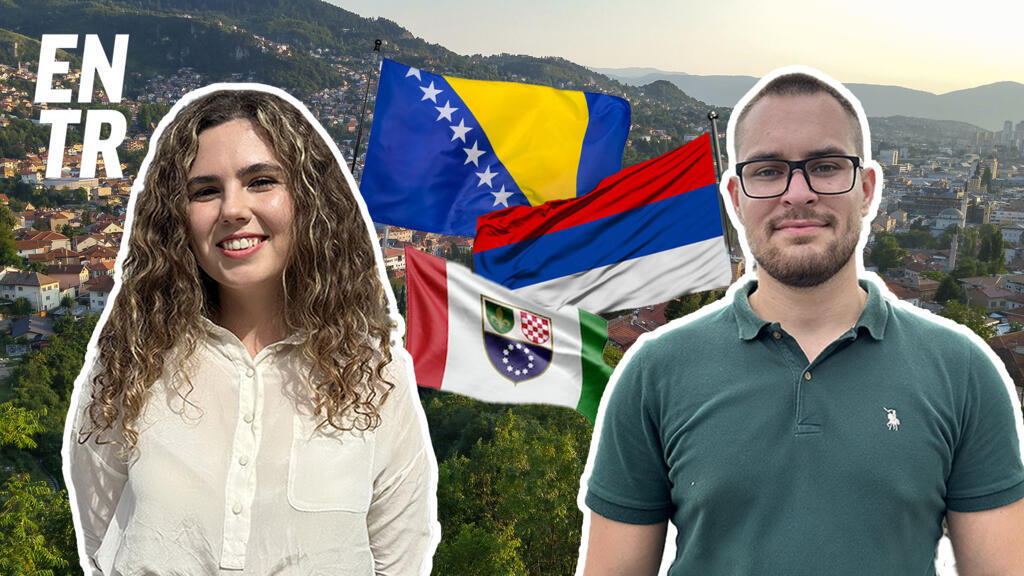 Selma and Danilo are both from Bosnia and Herzegovina, yet ethnic differences mean they have a different version of their country's past.