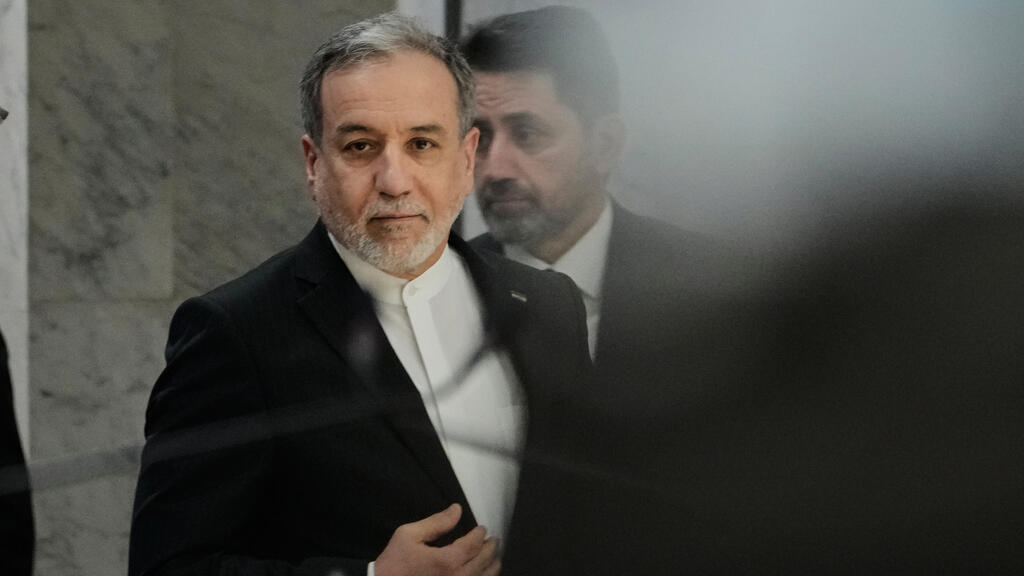 Iranian Foreign Minister Abbas Araghchi arrives to meet his Iraqi counterpart Fouad Hussein in Baghdad, June 28, 2026.
