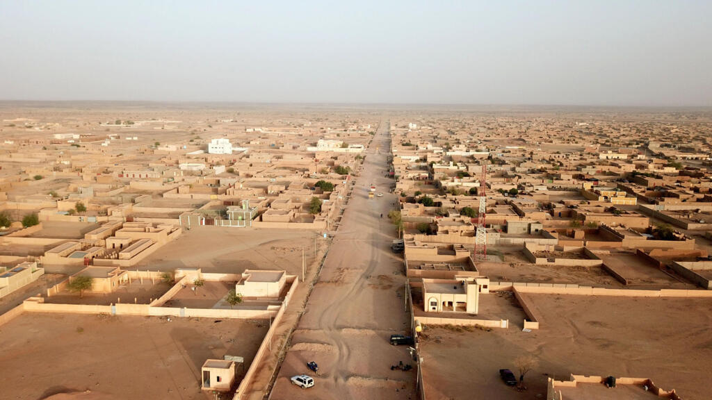 Vue aérienne de Kidal au Mali.