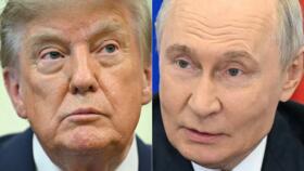 A combination of pictures created on August 11, 2026 showing US President Donald Trump and his Russian counterpart, Vladimir Putin.