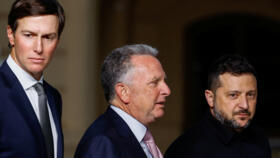 Ukraine's President Volodymyr Zelensky walks with US President Donald Trump's son-in-law Jared Kushner and US Special Envoy Steve Witkoff in Kyiv, Ukraine on September 6, 2026