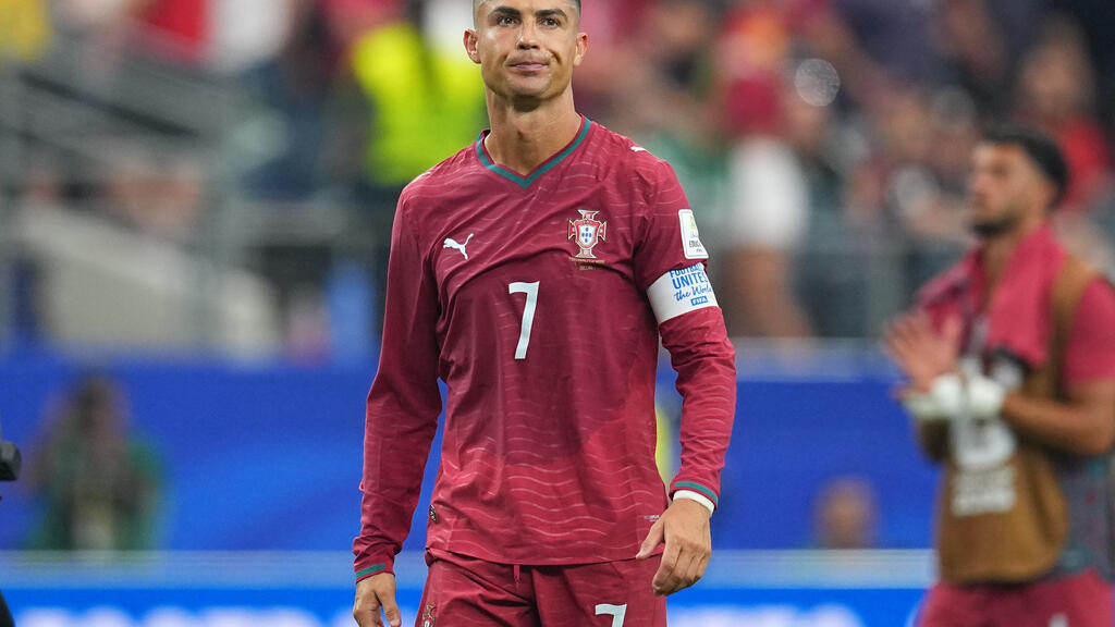 Portugal's Cristiano Ronaldo leaves the pitch after the World Cup round of 16 soccer match between Portugal and Spain in Arlington, Texas, on July 6, 2026.