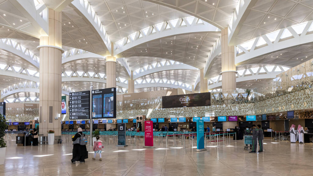 Terminal 1 at King Khalid International Airport in Riyadh, Saudi Arabia, on February 17, 2026