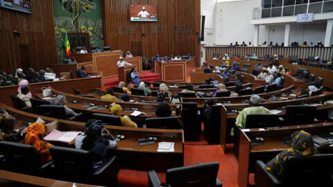 Le Parlement sénégalais lors du vote du projet de loi visant à durcir les peines pour les actes sexuels entre personnes de même sexe, le 11 mars 2026.