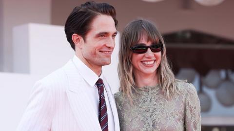 Robert Pattinson and Suki Waterhouse attend the "Primetime" Screening during the 83rd Venice International Film Festival at Sala Grande on September 05, 2026 in Venice, Italy
