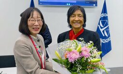Nobel Peace laureate Pillay visits ICC to pay tribute to its work