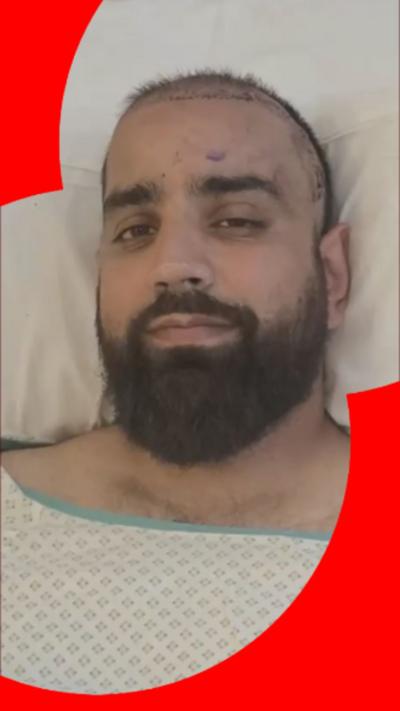 A man in hospital