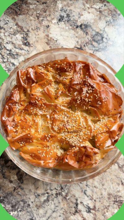 Pie in a glass dish