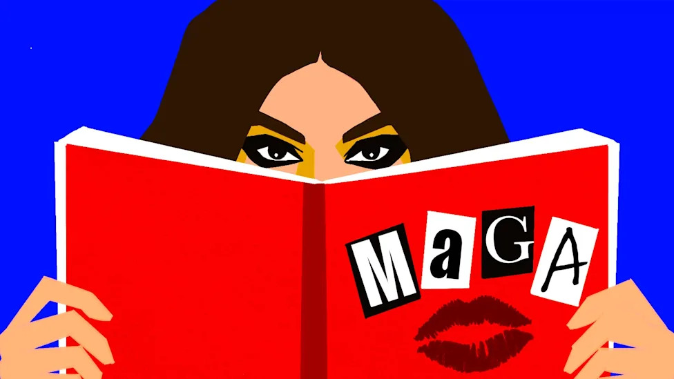 Kimberly Guilfoyle burn book illustration