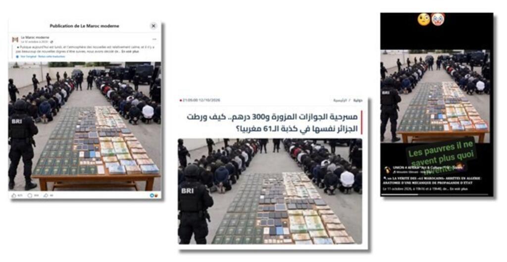 Des comptes suivis par des centaines de milliers de personnes et des médias, remettant en cause l’arrestation de 61 Marocains, à partir d’une image générée par IA.