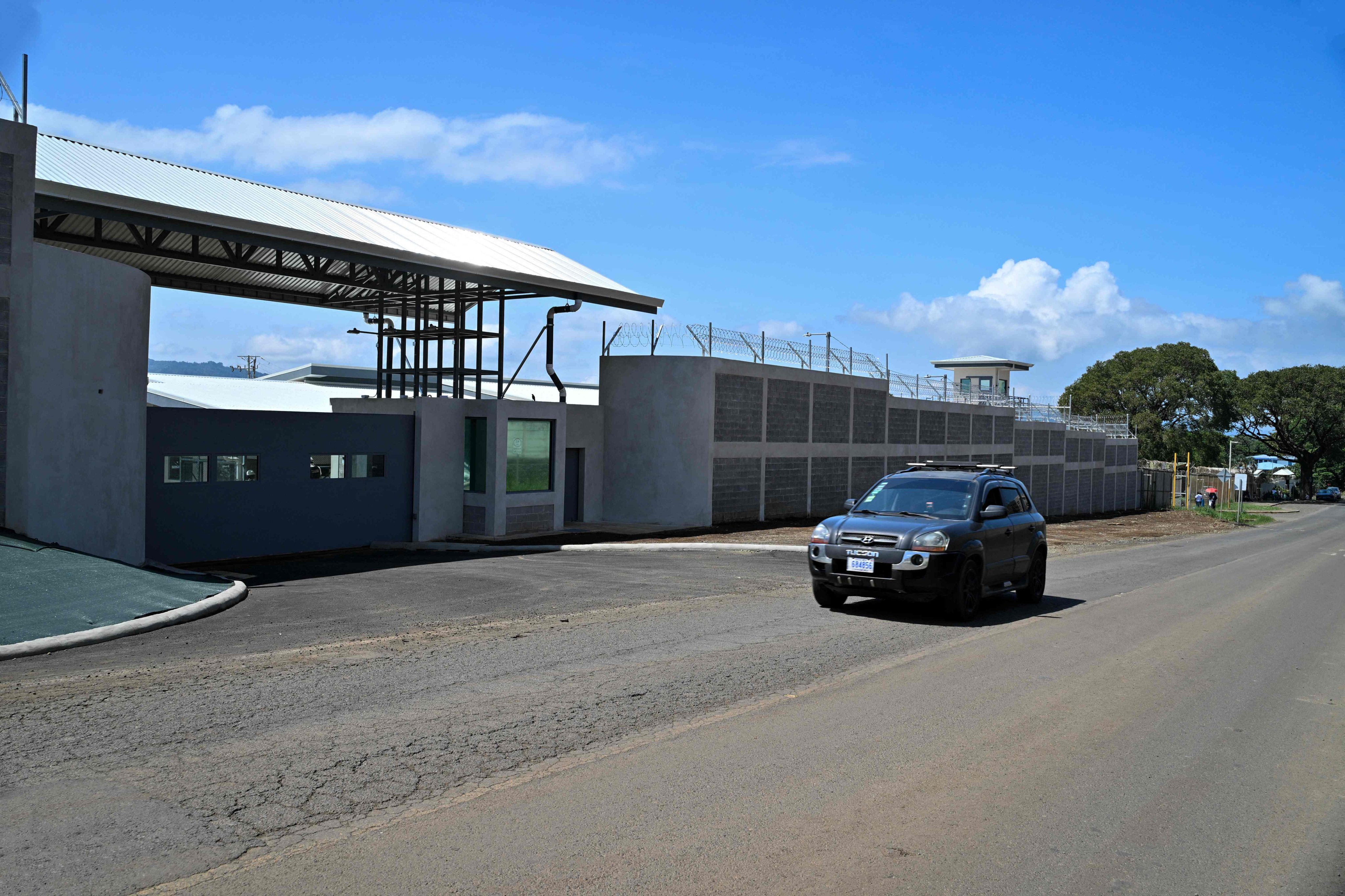 The outside perimeter of the High-Containment Centre against Organised Crime. Photo: AFP