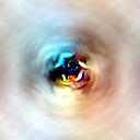 Optimized image Path-guided feature visualization of mixed3b channel 6