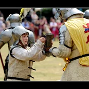 people in armor