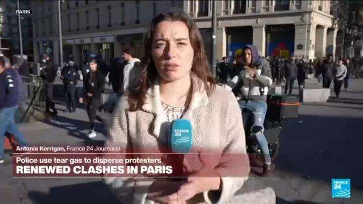 Renewed clashes in Paris: "We've seen numerous CRS charges to disperse protesters"