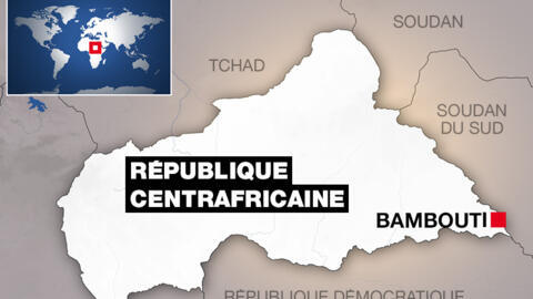 La localisation de Bambouti, en République centrafricaine.