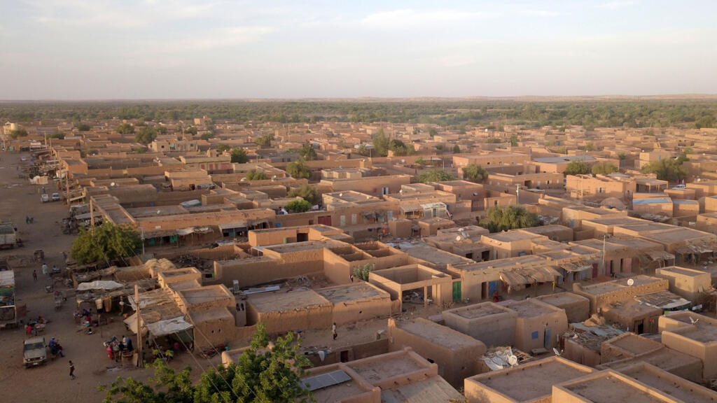 Vue aérienne de Menaka le 22 novembre 2020.