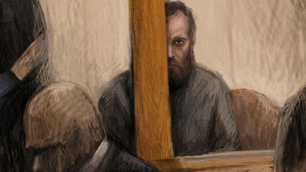 A court sketch shows Brendan Nugent at the Wangaratta Magistrates' Court in Wangaratta, Australia, October 21, 2026