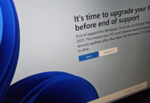 Windows 10 end of support pop-up