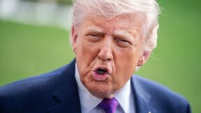 Donald Trump on White House lawn