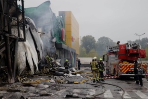 У Києві пошкоджений ТРЦ Retail Park Почайна через російський удар