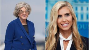 composite Susie Wiles (AP Photo/Mark Schiefelbein); Katie Zacharia ((AP Photo/Julia Demaree Nikhinson)