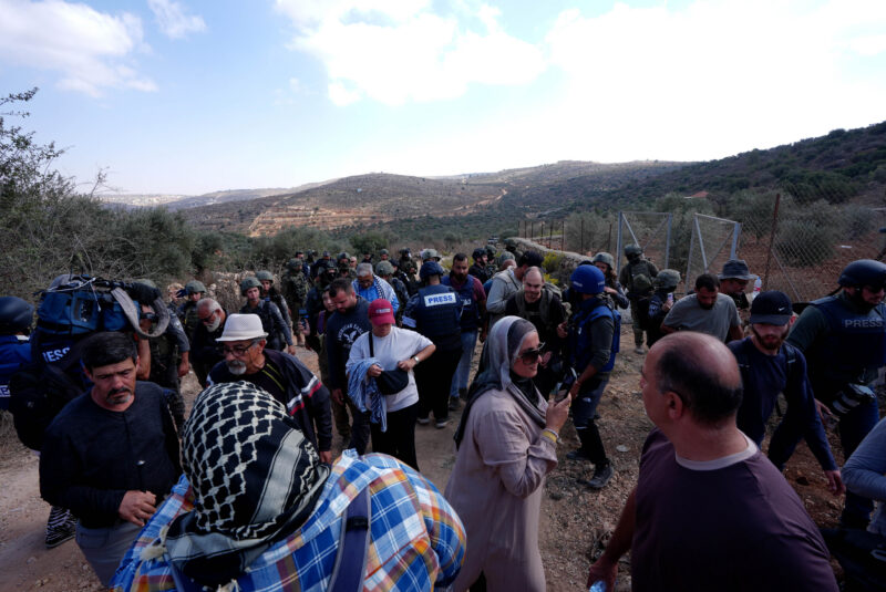 Playing to the cameras in the West Bank