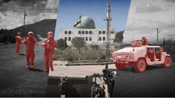 Cover image: These photos show Israeli soldiers carrying out patrols and manning checkpoints in Quneitra province in southern Syria.