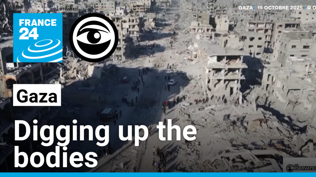 One year after the ceasefire in Gaza, efforts to recover the bodies buried beneath the rubble are continuing.