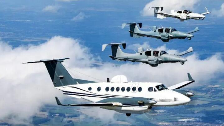 Cover image: This image shows the fleet of planes belonging to DEA aviation.