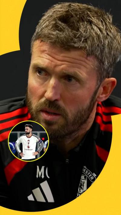 Michael Carrick and Bruno Fernandes