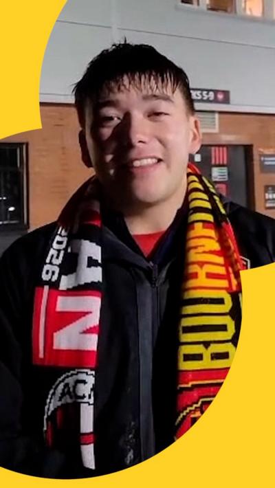 Bournemouth fan Henry Chung