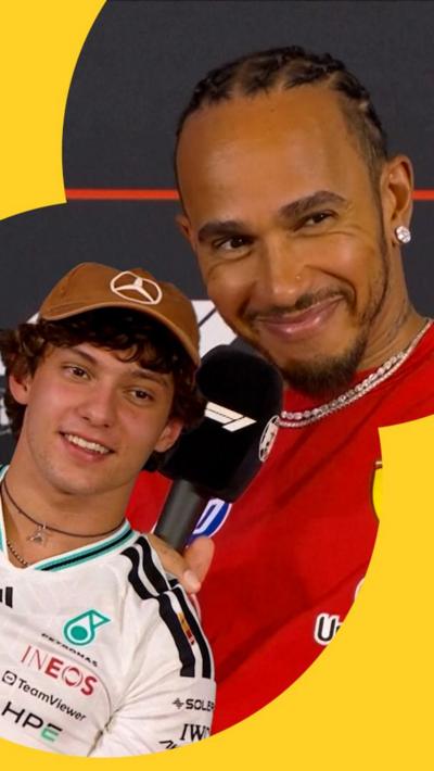Lewis Hamilton talking about Kimi Antonelli 