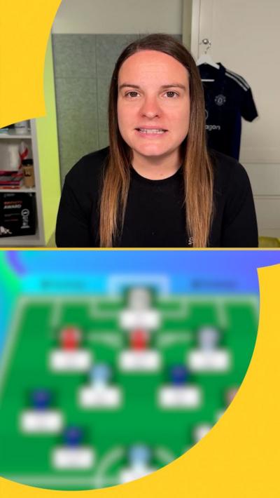 Holly Shand split with blurred FPL team