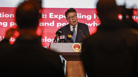 L'ambassadeur de Chine en Afrique du Sud, Wu Peng, à Pretoria, le 20 novembre 2025.